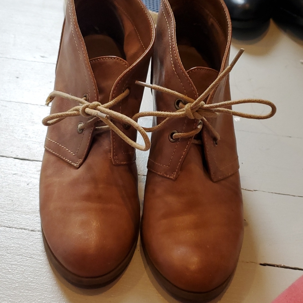 Lucky Brand Lace Up Wedge Boot